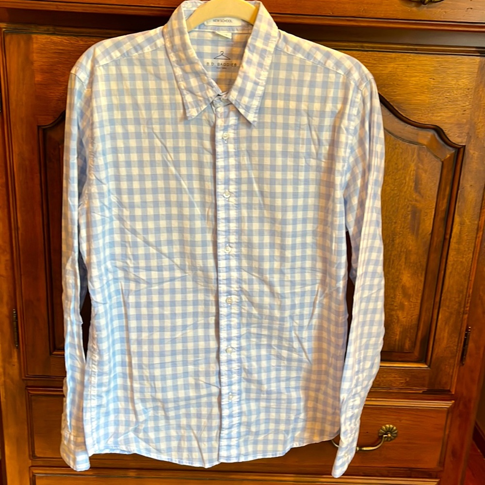 men’s B.D. Baggies New School size small S button down shirt